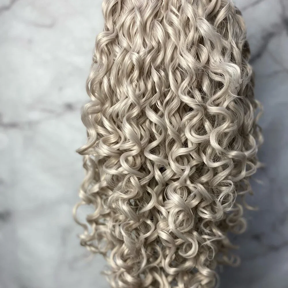 Silver Grey Lace Front  Wig